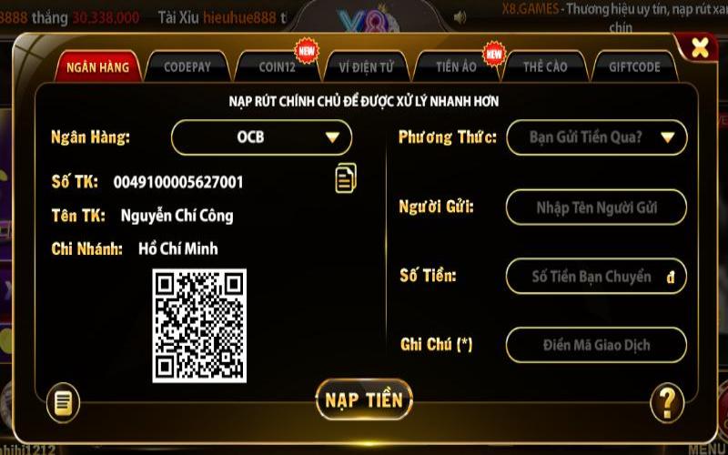 Hướng dẫn chi tiết quy trình nạp tiền vào ví game qua ngân hàng