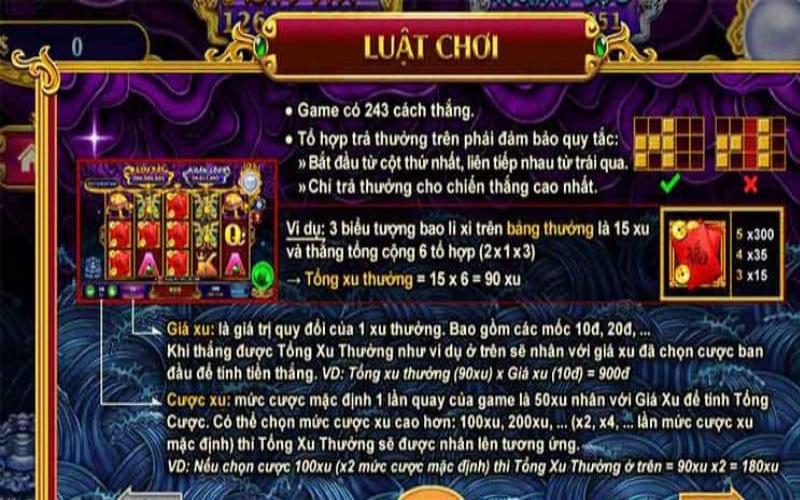 Luật chơi Kho Tàng Ngũ Long cần nắm được