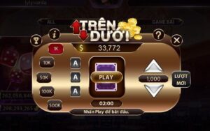 Trải nghiệm Mini game Trên dưới X8 siêu thú vị